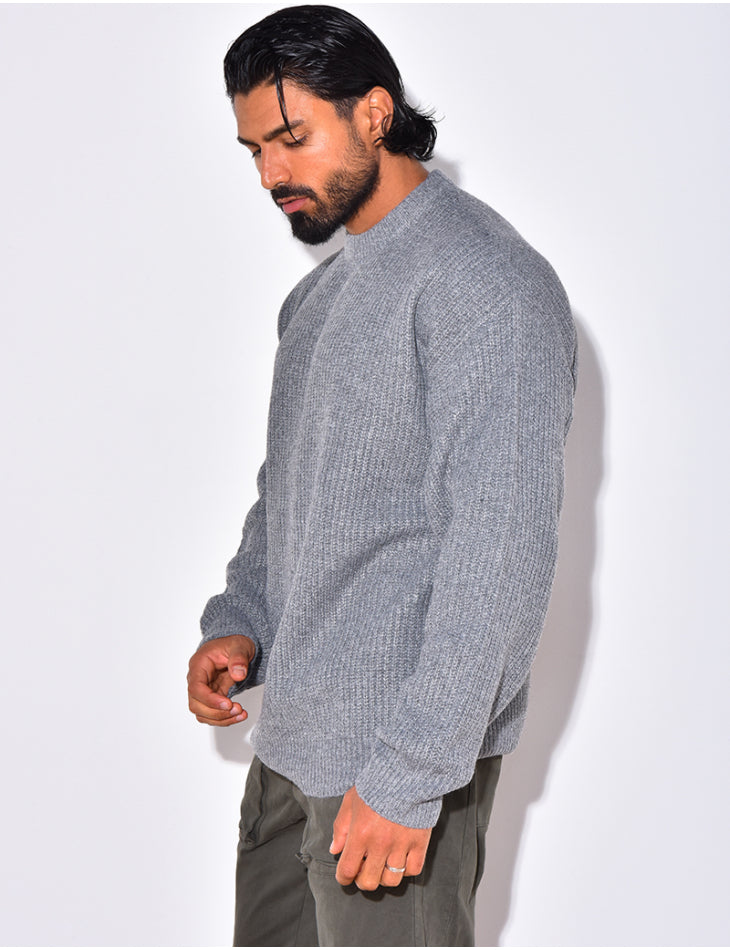 Casual Gebreide Wollen Oversized Sweater Voor Heren - Marzano