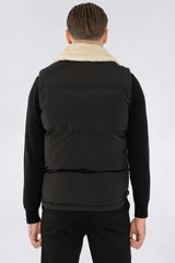 THE AVELINO FUR COLLAR BODYWARMER - Vibes Fashion