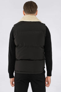 THE AVELINO FUR COLLAR BODYWARMER - Vibes Fashion