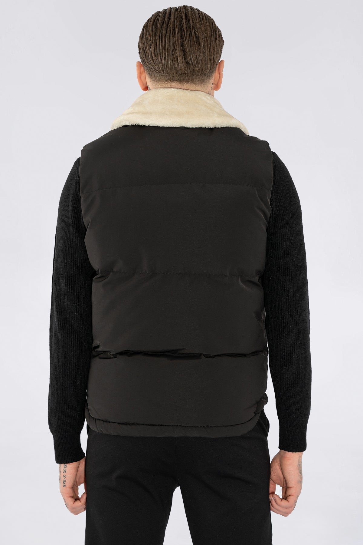 THE AVELINO FUR COLLAR BODYWARMER - Vibes Fashion