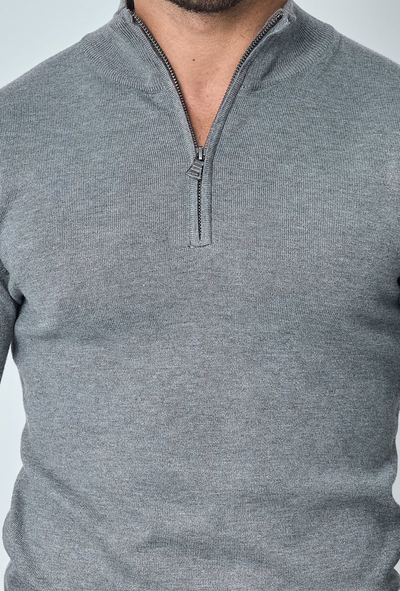 THE BARON ZIPPED TURTLENECK - Vibes Fashion