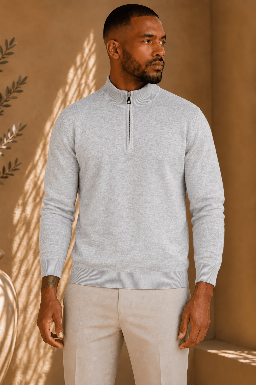 THE BARON ZIPPED TURTLENECK - Vibes Fashion