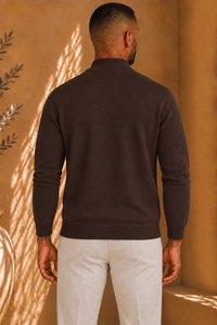 THE BARON ZIPPED TURTLENECK - Vibes Fashion