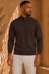 THE BARON ZIPPED TURTLENECK - Vibes Fashion