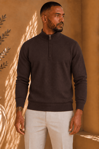 THE BARON ZIPPED TURTLENECK - Vibes Fashion