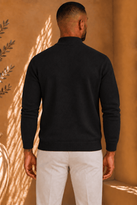 THE BARON ZIPPED TURTLENECK - Vibes Fashion