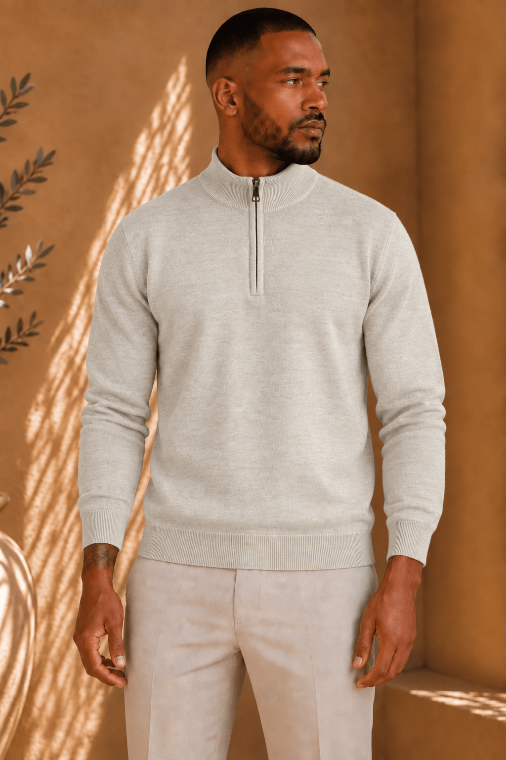 THE BARON ZIPPED TURTLENECK - Vibes Fashion