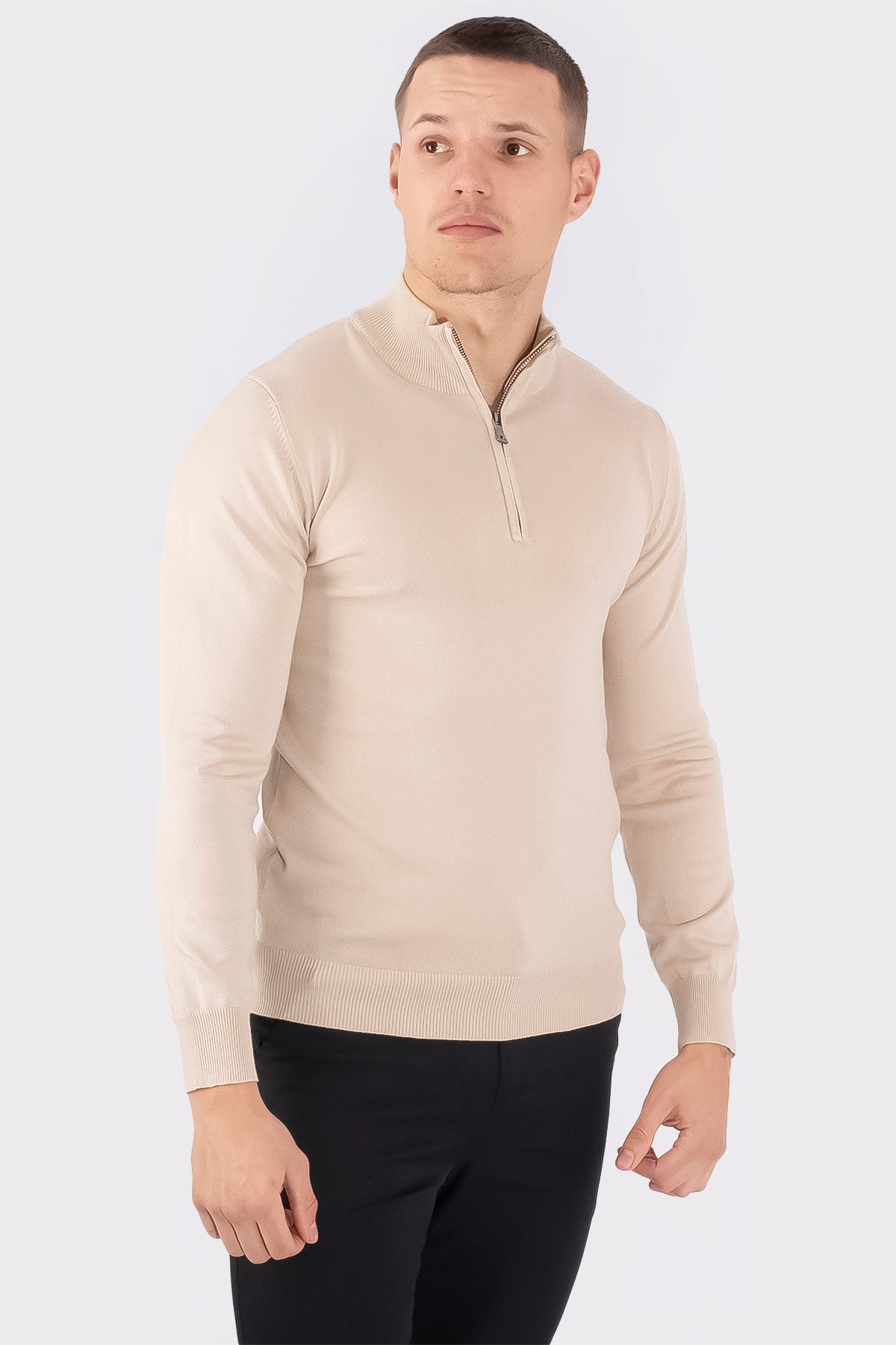 THE BARON ZIPPED TURTLENECK - Vibes Fashion
