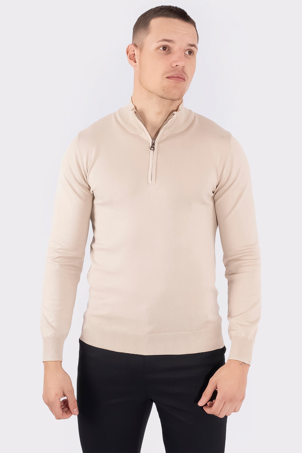 THE BARON ZIPPED TURTLENECK - Vibes Fashion