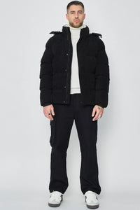 THE BARROW SUEDE FUR PUFFER JACKET - Vibes Fashion