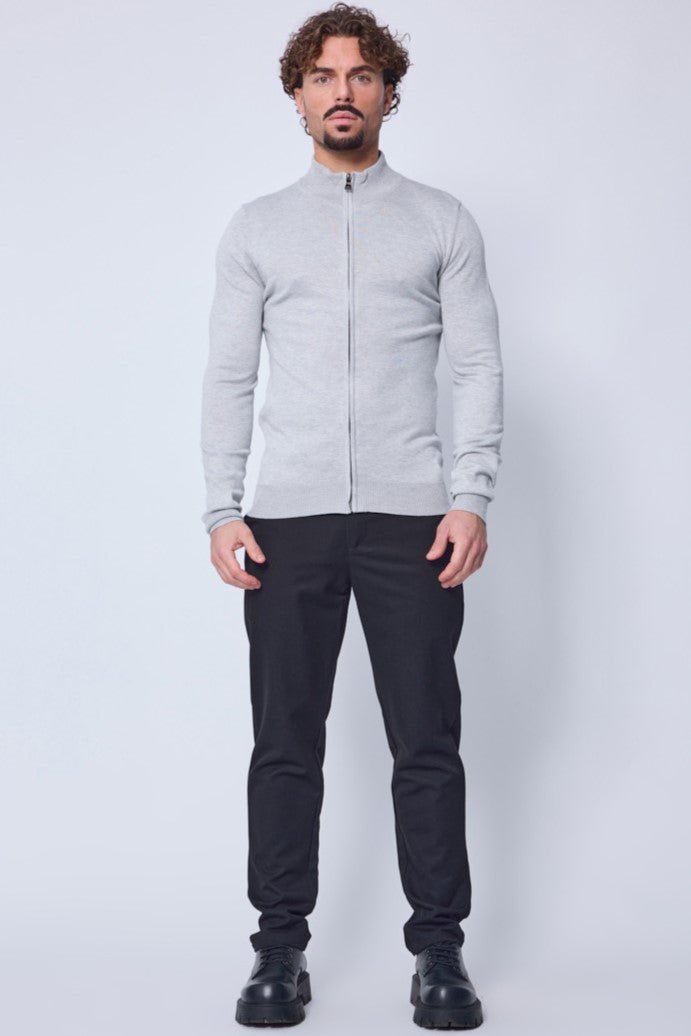 THE BELFORT FULL ZIP SWEATER - Vibes Fashion