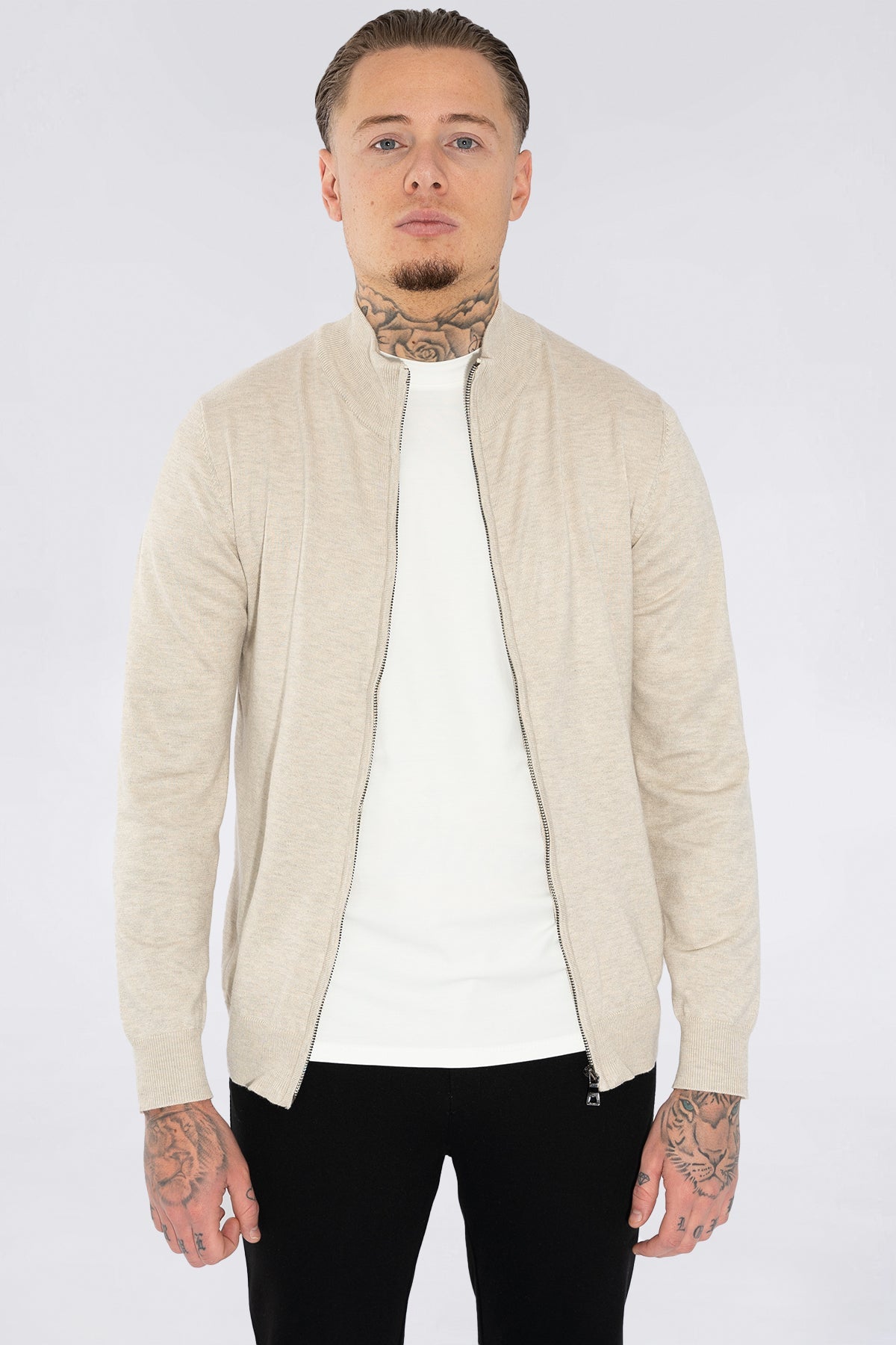 THE BELFORT FULL ZIP SWEATER - Vibes Fashion
