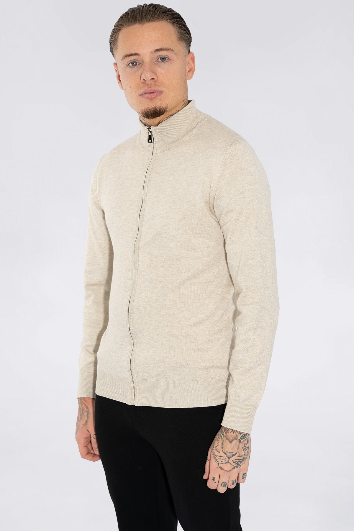 THE BELFORT FULL ZIP SWEATER - Vibes Fashion