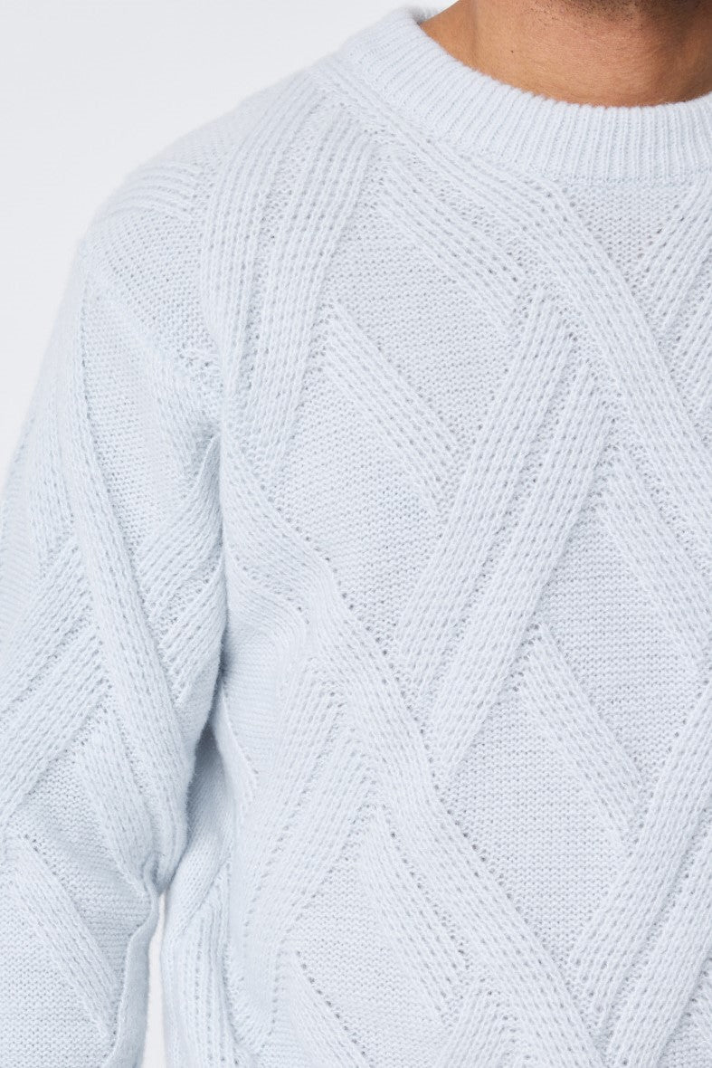 THE BELGRADO KNITTED CREWNECK SWEATER - Vibes Fashion