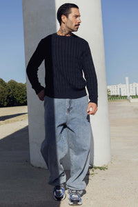 THE CABLE CREWNECK SWEATER - Vibes Fashion