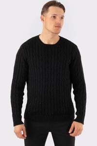THE CABLE CREWNECK SWEATER - Vibes Fashion