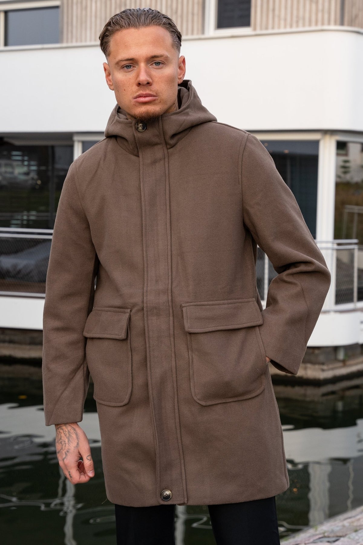 THE CHELSEA HOODED OVERCOAT - Vibes Fashion