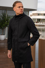 THE CHELSEA HOODED OVERCOAT - Vibes Fashion