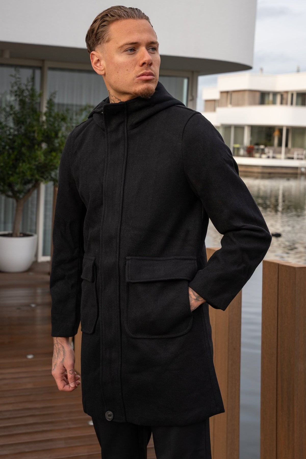 THE CHELSEA HOODED OVERCOAT - Vibes Fashion