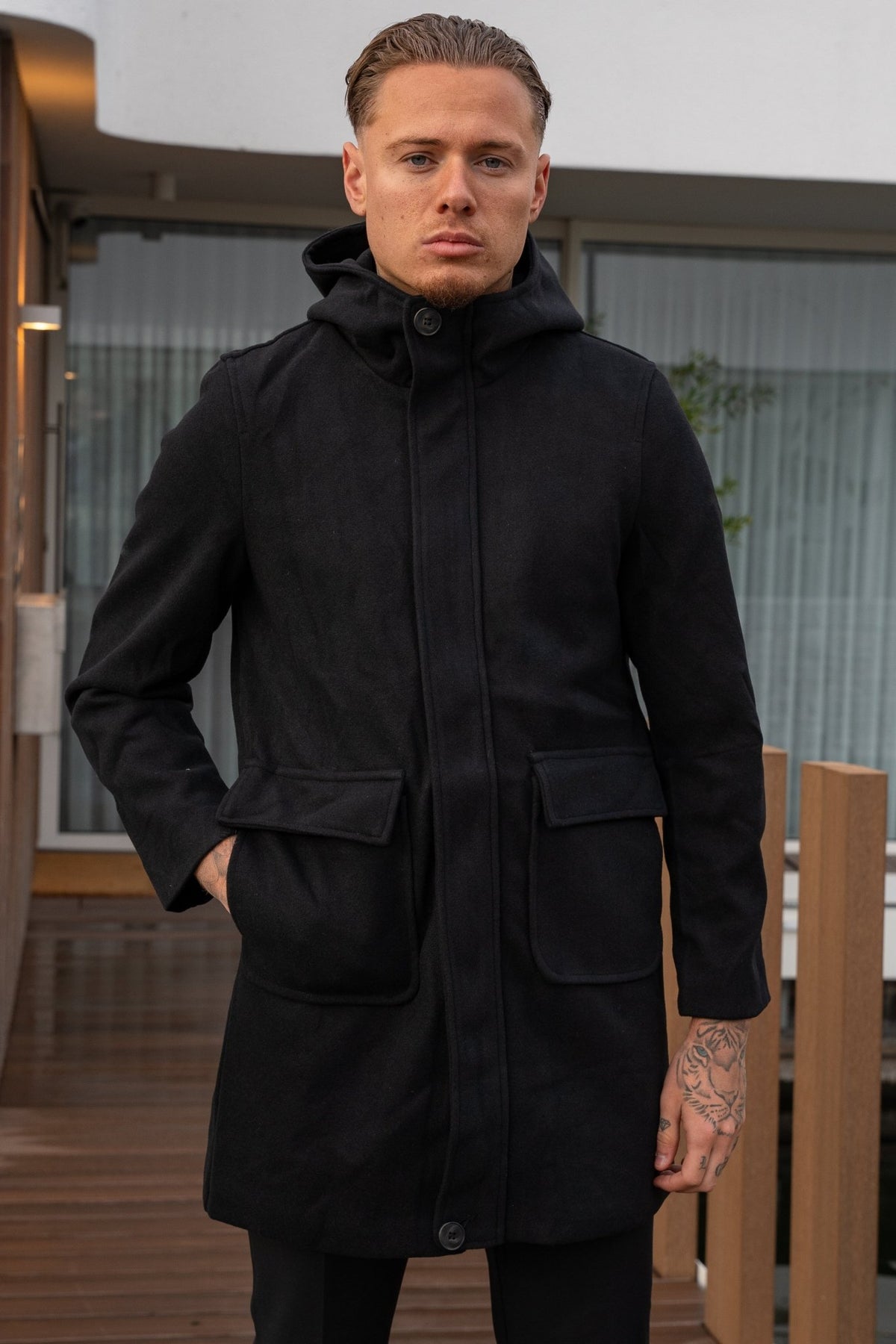 THE CHELSEA HOODED OVERCOAT - Vibes Fashion