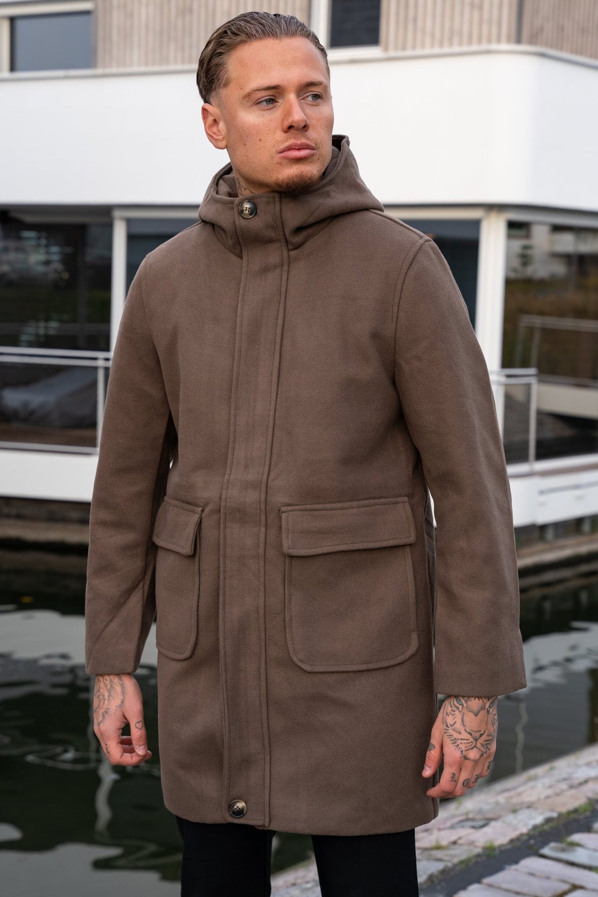 THE CHELSEA HOODED OVERCOAT - Vibes Fashion