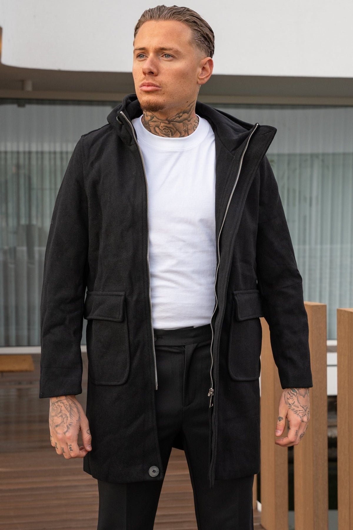 THE CHELSEA HOODED OVERCOAT - Vibes Fashion