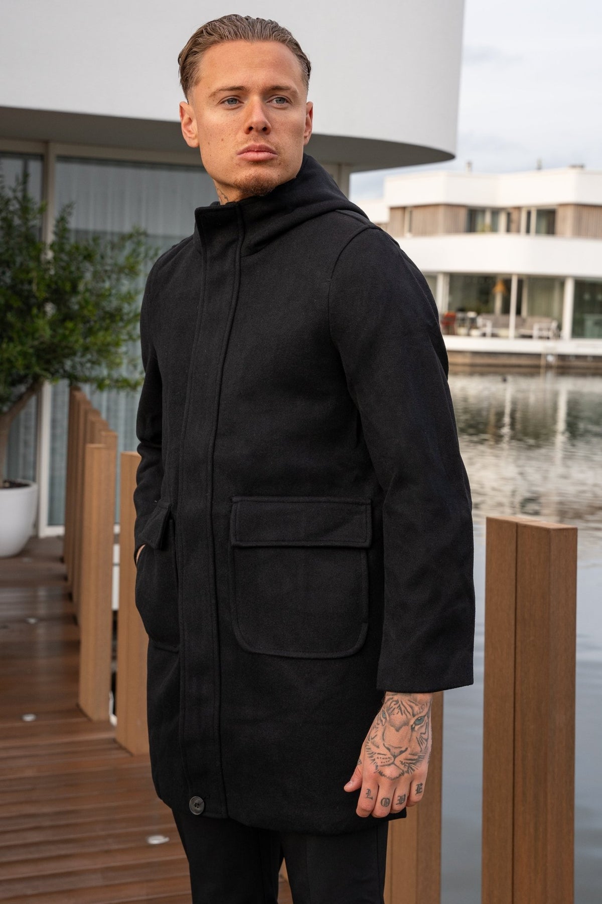 THE CHELSEA HOODED OVERCOAT - Vibes Fashion