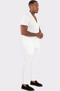 THE CHEVRAN LINNEN SUMMER COMBISET - Vibes Fashion