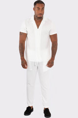 THE CHEVRAN LINNEN SUMMER COMBISET - Vibes Fashion
