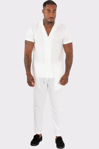 THE CHEVRAN LINNEN SUMMER COMBISET - Vibes Fashion