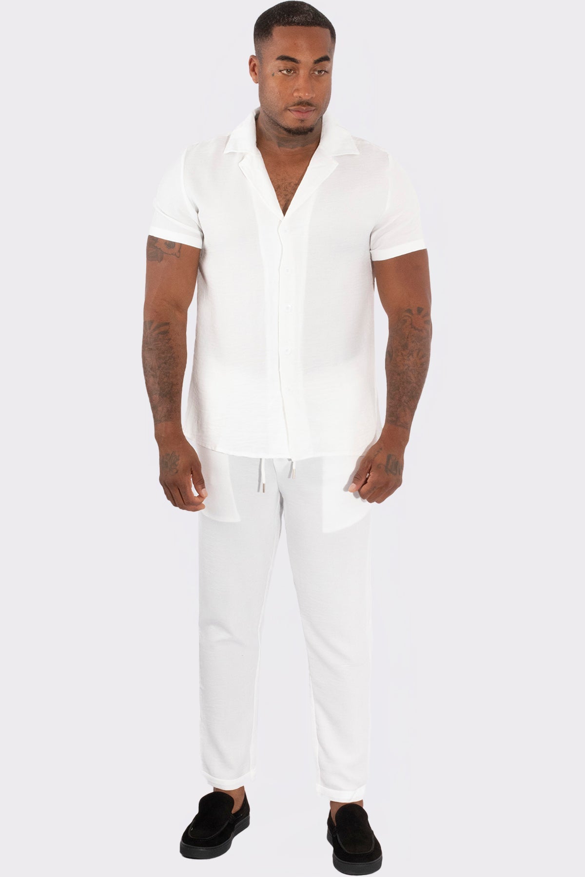 THE CHEVRAN LINNEN SUMMER COMBISET - Vibes Fashion