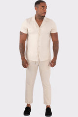 THE CHEVRAN LINNEN SUMMER COMBISET - Vibes Fashion