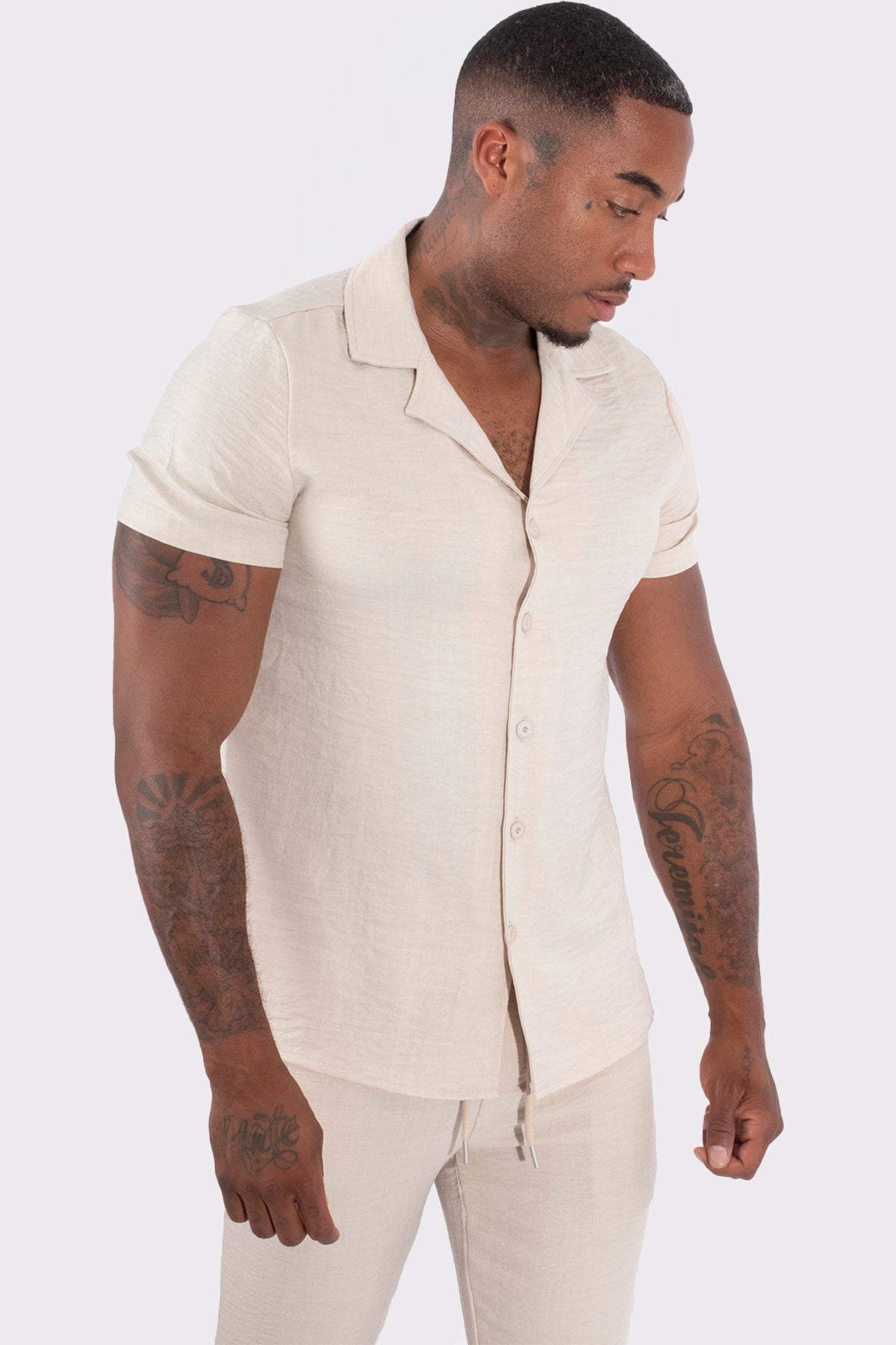 THE CHEVRAN LINNEN SUMMER COMBISET - Vibes Fashion