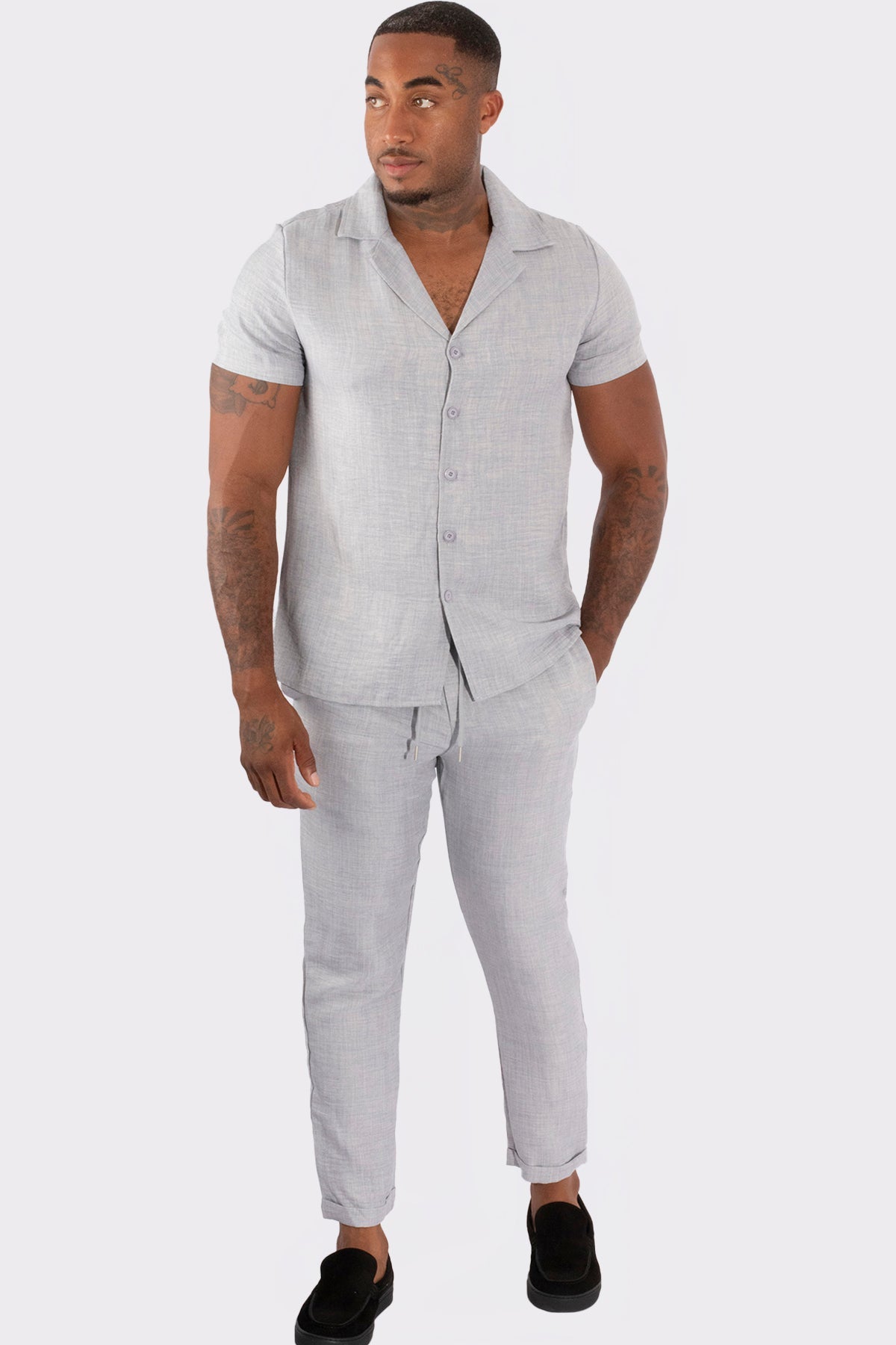 THE CHEVRAN LINNEN SUMMER COMBISET - Vibes Fashion
