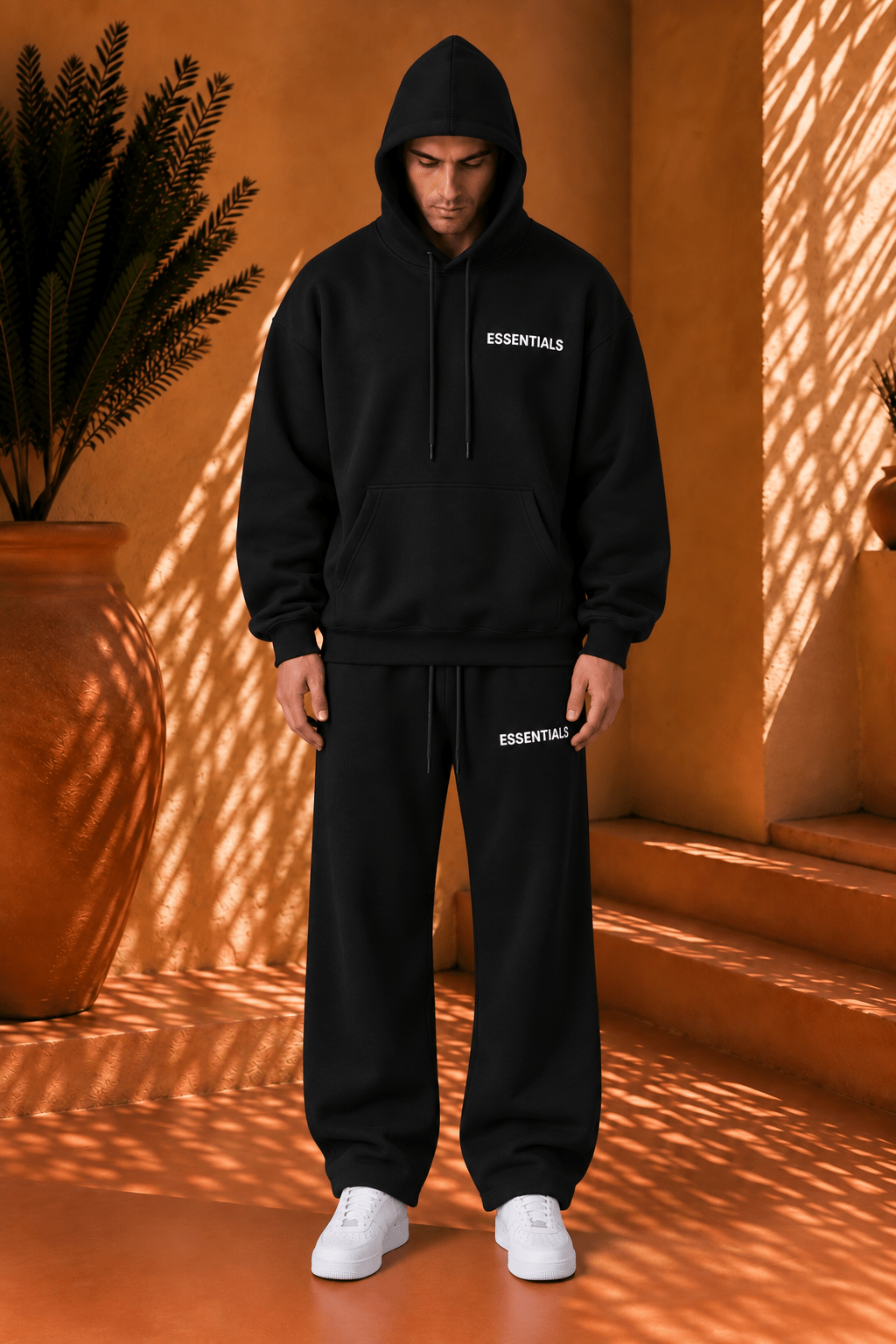 THE ESSENTIALS BAGGY HOODED - Vibes Fashion