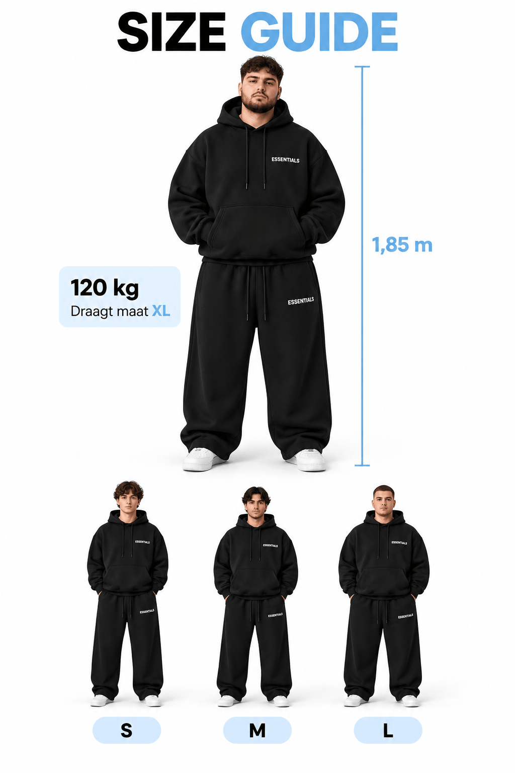 THE ESSENTIALS BAGGY HOODED - Vibes Fashion