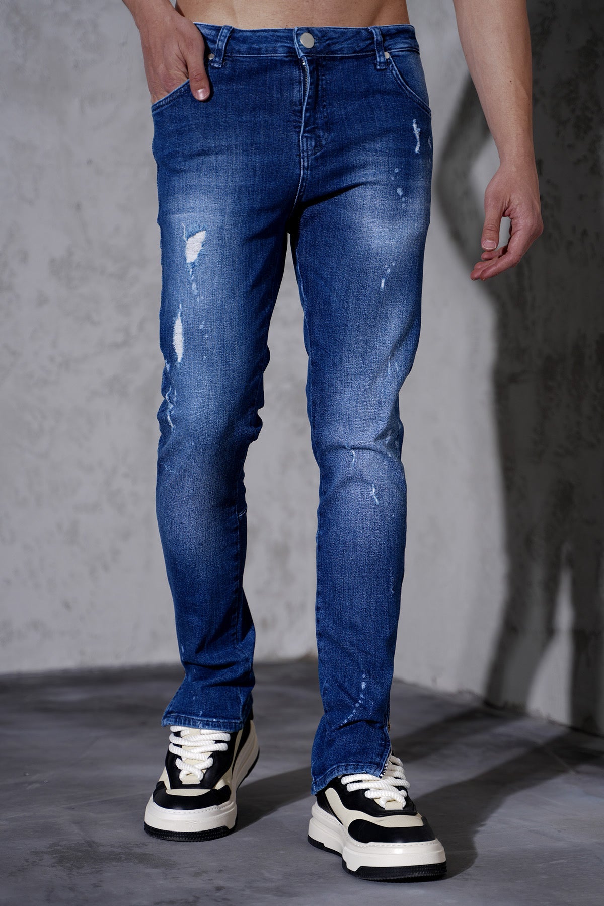 THE IKAO ZIPPED DENIM - Vibes Fashion