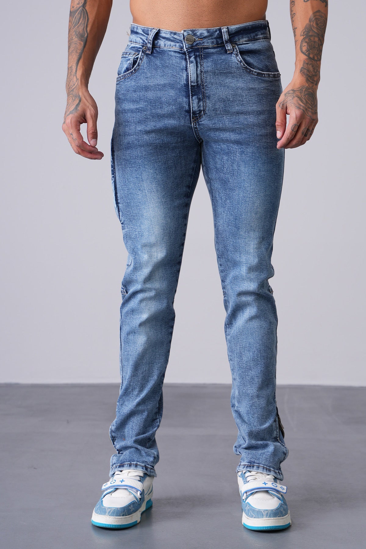 THE IKAO ZIPPED DENIM - Vibes Fashion