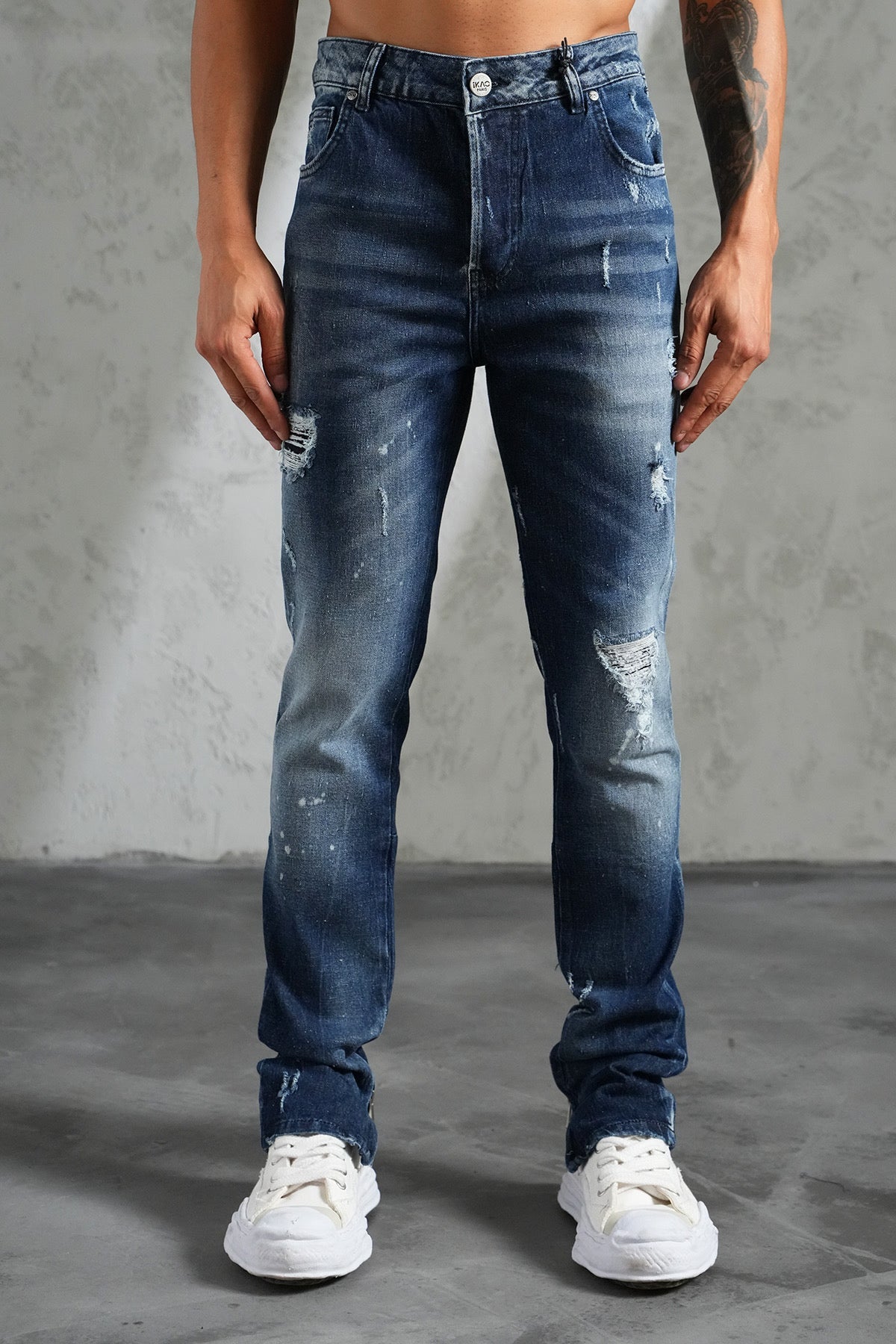 THE IKAO ZIPPED DENIM - Vibes Fashion