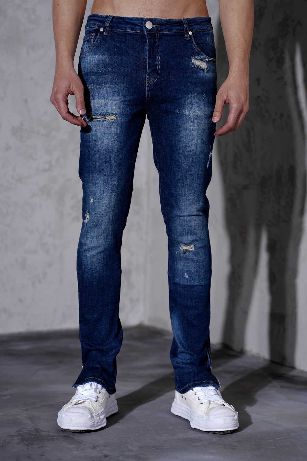 THE IKAO ZIPPED DENIM - Vibes Fashion