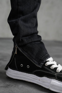 THE IKAO ZIPPED DENIM - Vibes Fashion