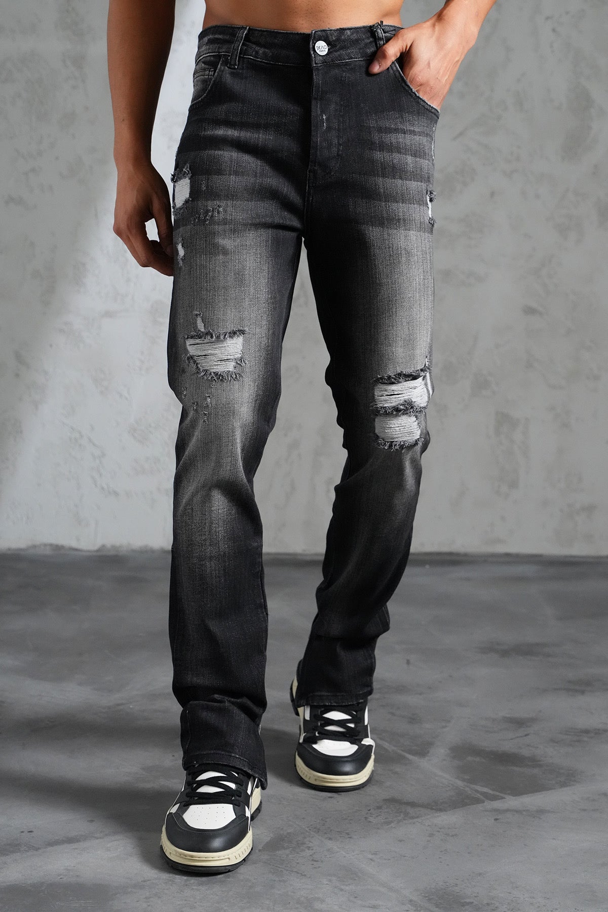 THE IKAO ZIPPED DENIM - Vibes Fashion