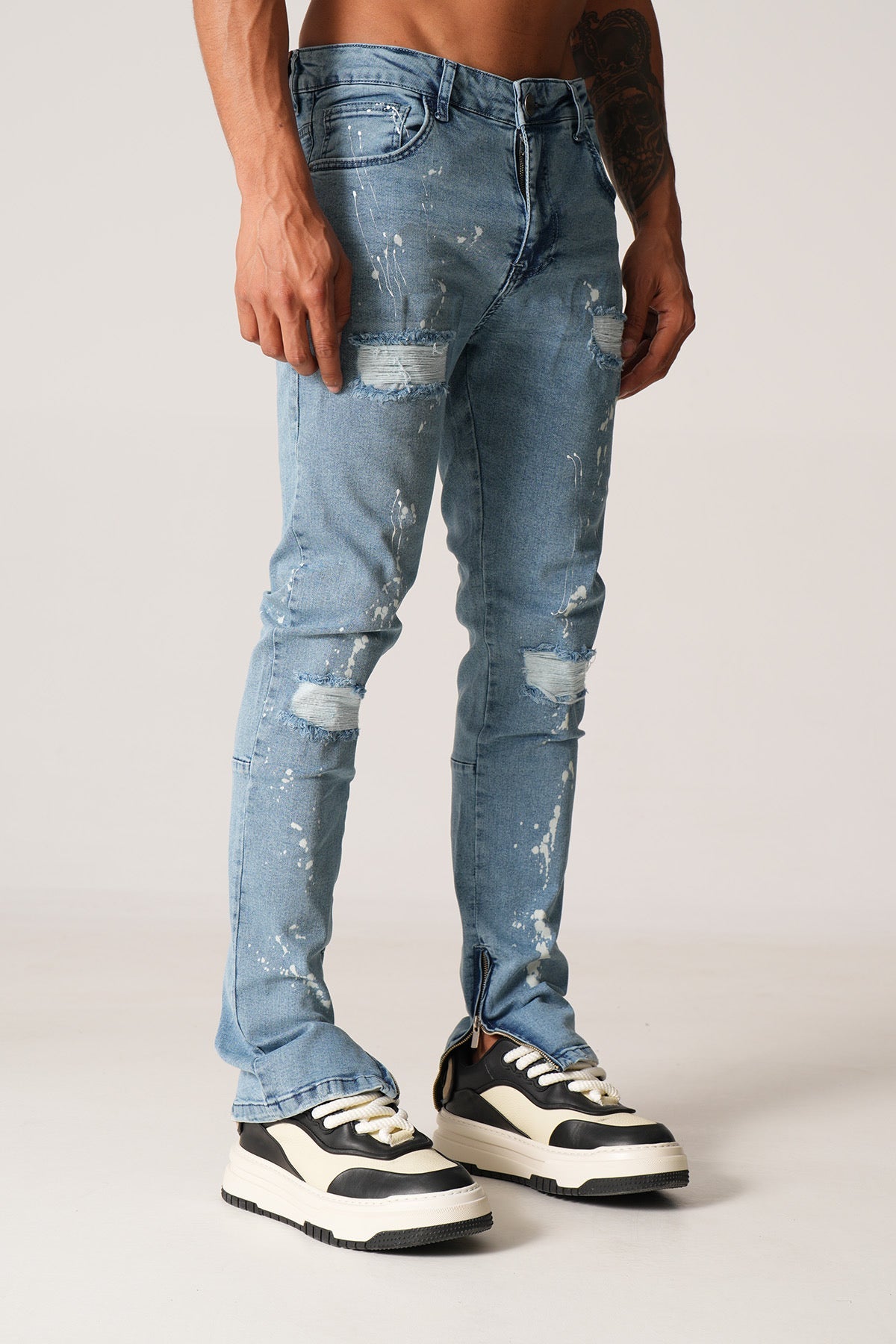 THE IKAO ZIPPED DENIM - Vibes Fashion
