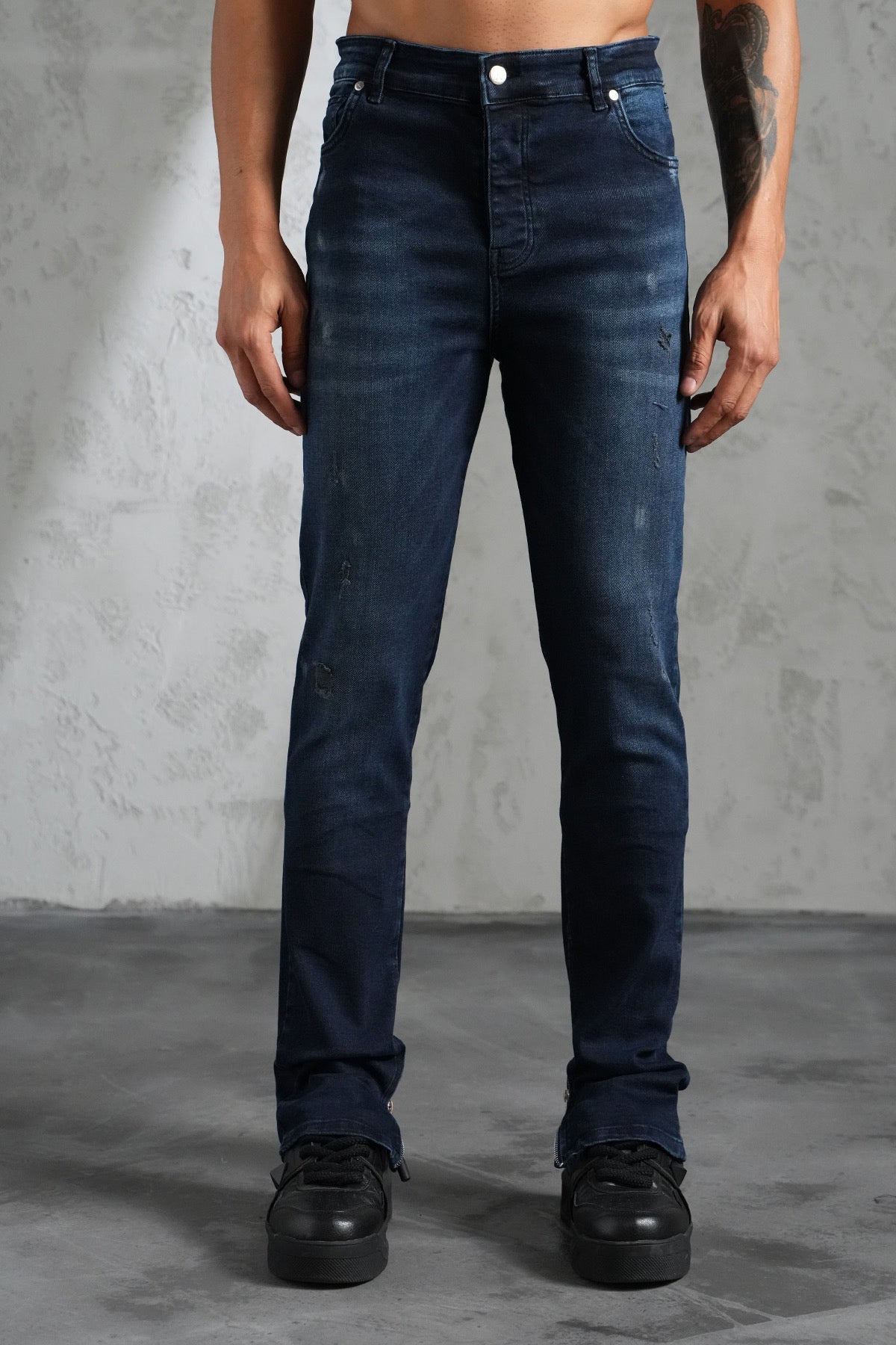 THE IKAO ZIPPED DENIM - Vibes Fashion