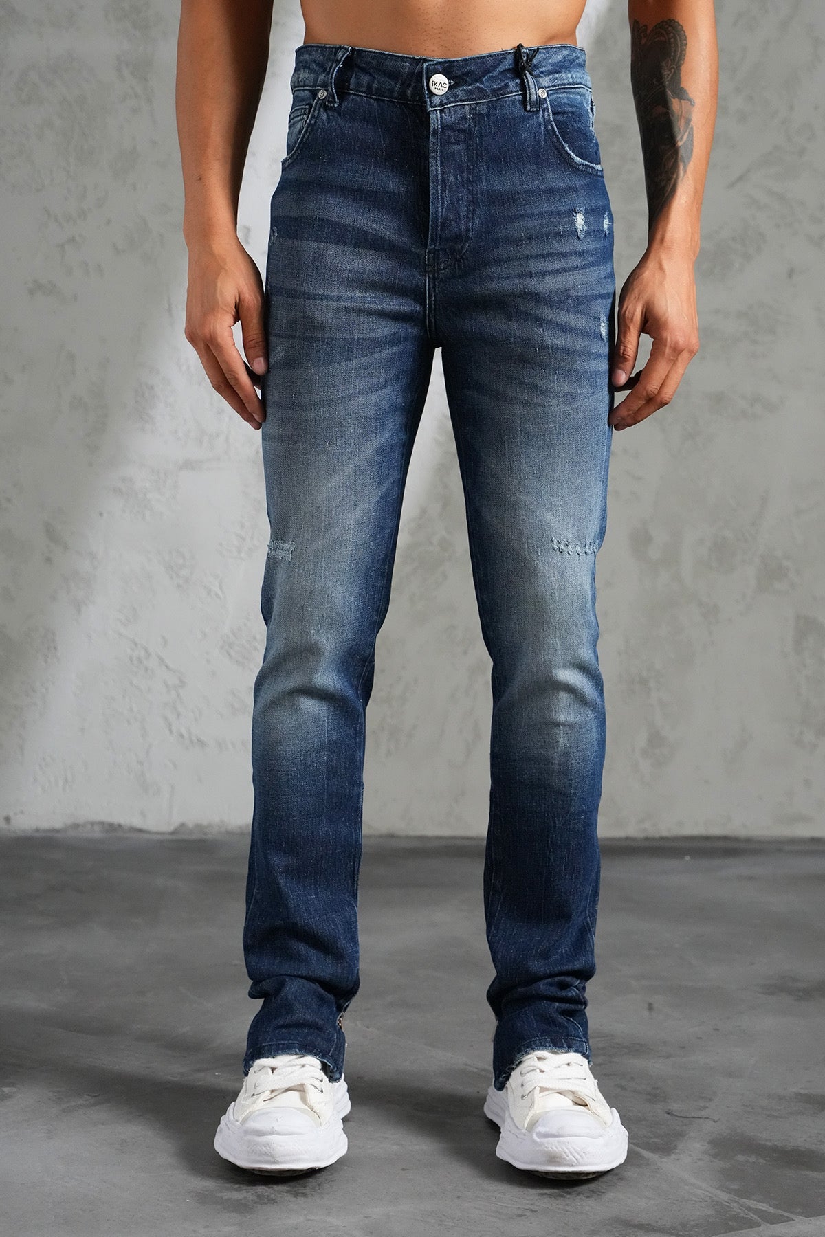 THE IKAO ZIPPED DENIM - Vibes Fashion