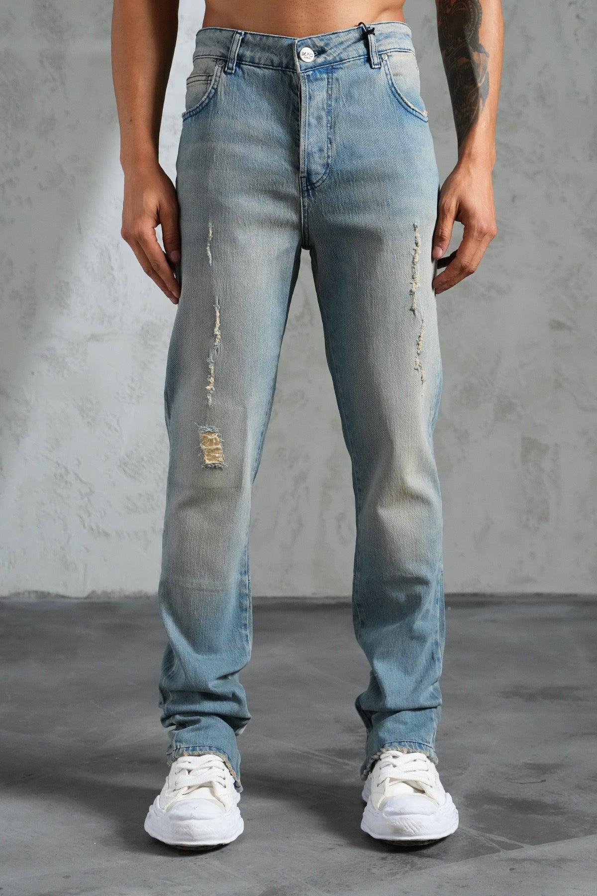 THE IKAO ZIPPED DENIM - Vibes Fashion