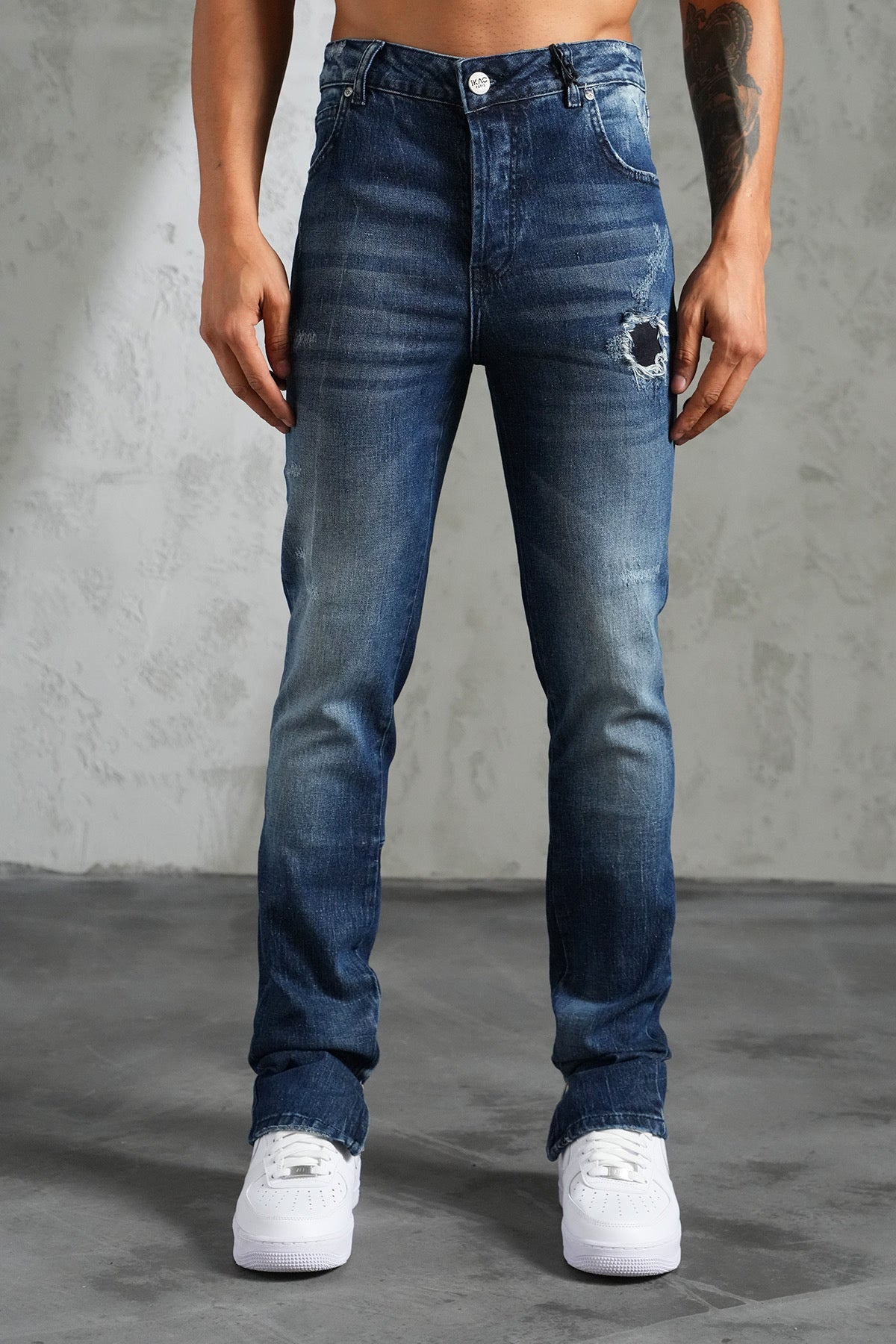 THE IKAO ZIPPED DENIM - Vibes Fashion
