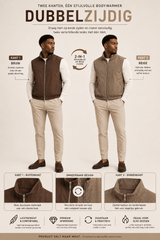THE LINNEN DUBBELZIJDIG GILET - Vibes Fashion