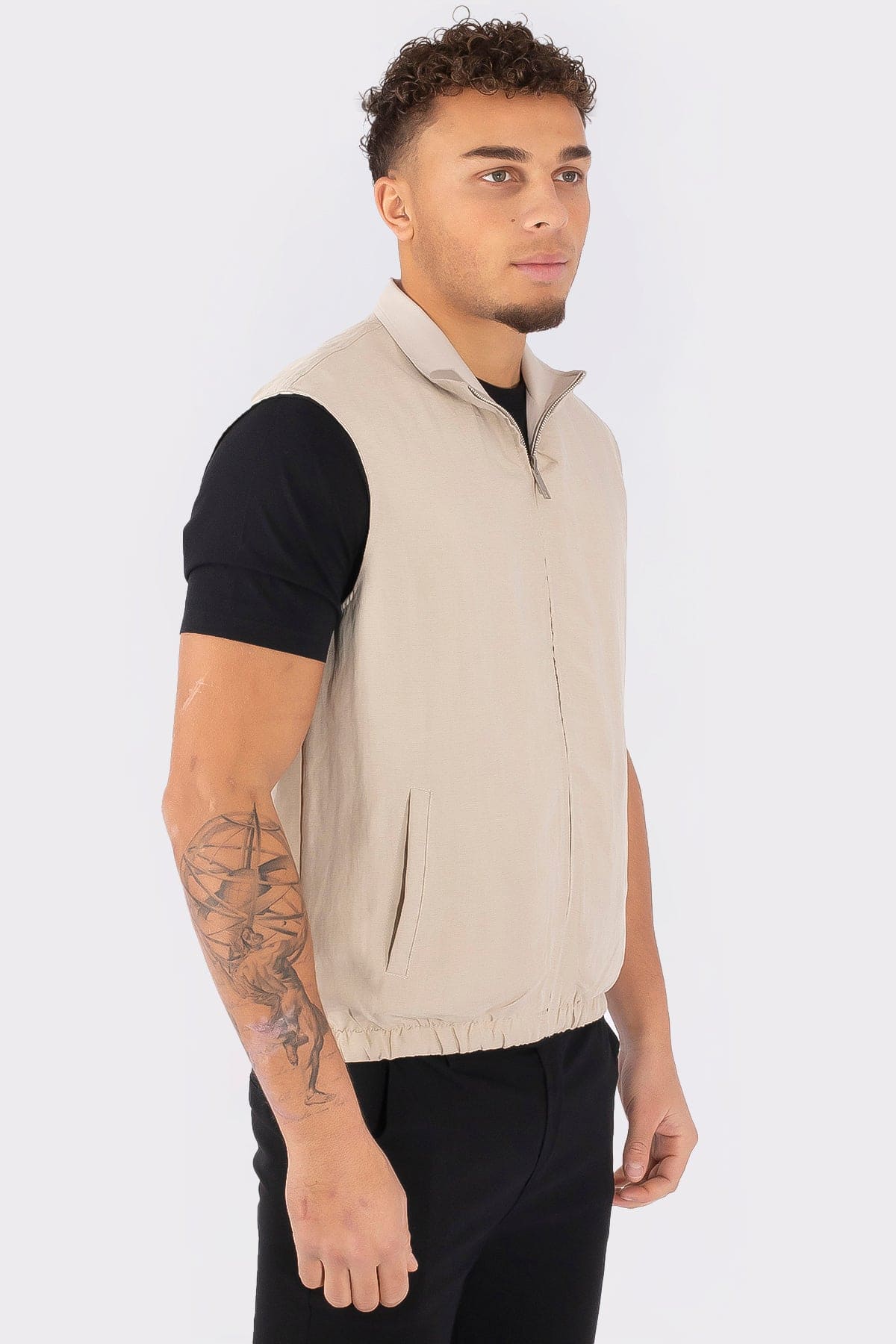 THE LINNEN DUBBELZIJDIG GILET - Vibes Fashion