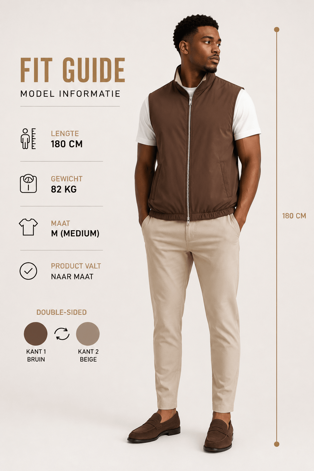 THE LINNEN DUBBELZIJDIG GILET - Vibes Fashion
